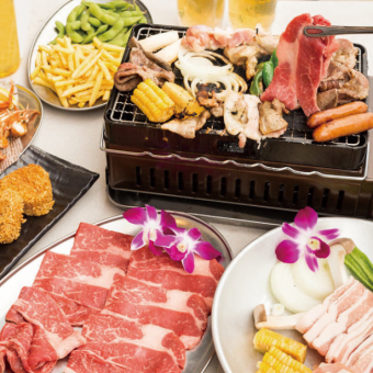 ベイサイドテラスBBQ食飲放題180分　7700円（税込）