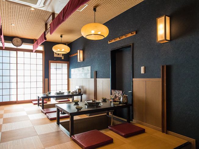 A tatami room that can be reserved for parties of up to 56 people♪ The party is decided here!