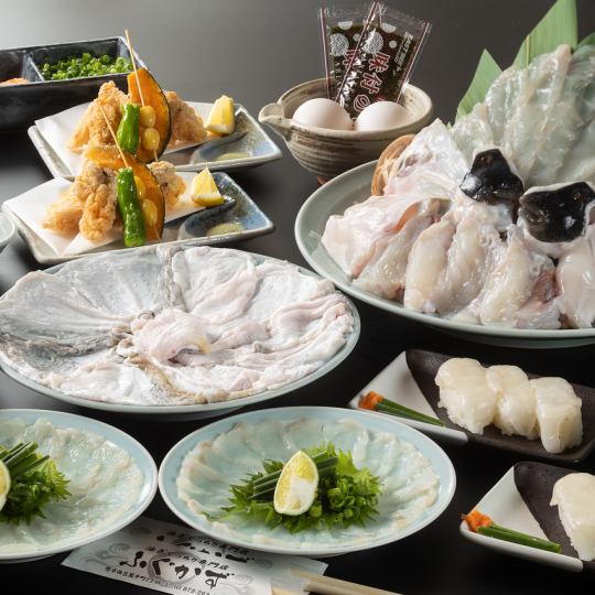 【9/16～受付開始】27周年感謝祭29％(ふぐ％）OFF!◆充実コース【全9品6820円→4842円（税込）】