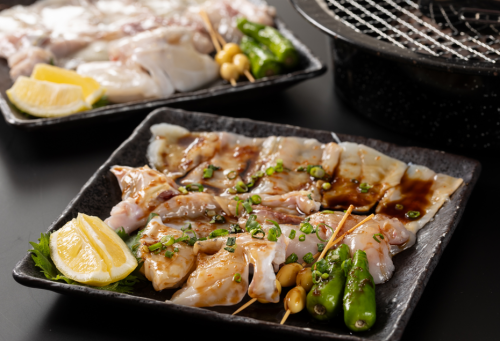 炭火焼ふぐ（塩ダレor醤油ダレorニンニクポン酢）