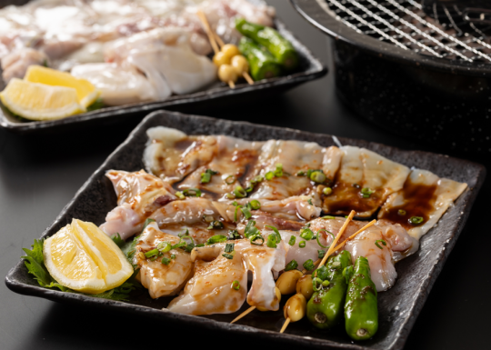 炭火焼ふぐ（塩ダレor醤油ダレorニンニクポン酢）