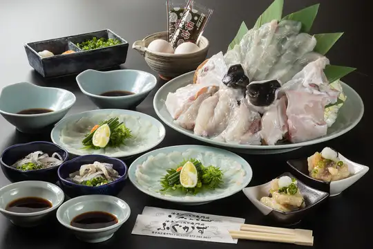 【10/5~31 한정】28주년 추수 감사절 29%(복어%)OFF!◆저렴한 코스【전6품 4400엔→3124엔(부가세 포함)】