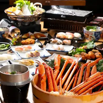 All-you-can-eat and drink course featuring 2L size snow crab! <63 items in total> 10,999 yen (tax included)!
