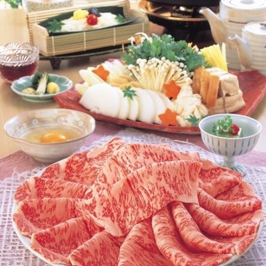 Sukiyaki (Japanese beef special marbled meat)