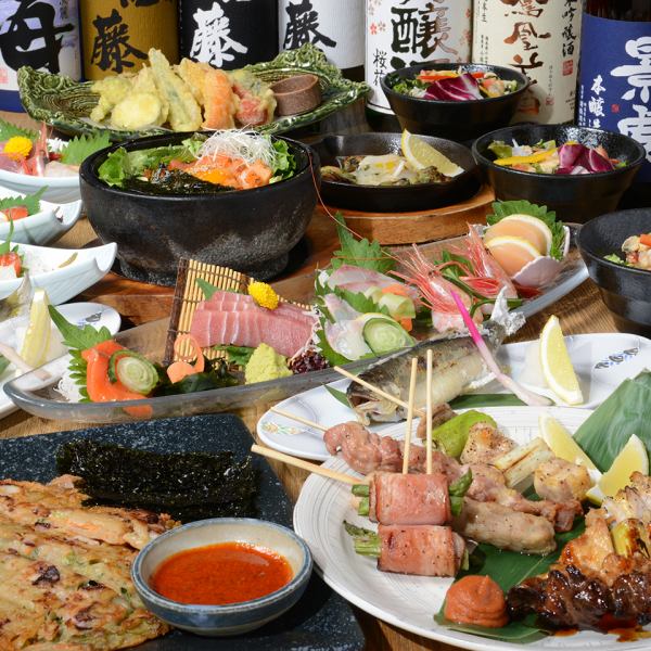 Various banquet courses with all-you-can-drink