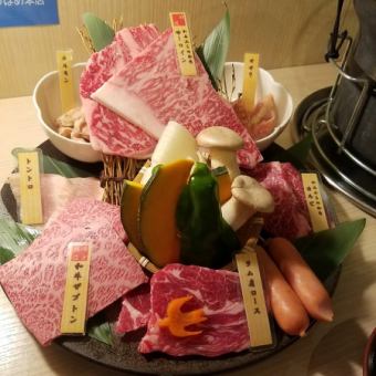 In a private room (semi-private room) [All-you-can-eat and drink of 88 items including Wagyu tomosankaku, short ribs, lean meat/jotan/beer]