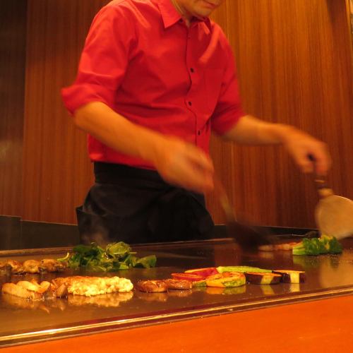 目の前で焼きあがる感動