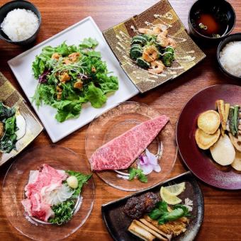 Hiroshima beef sirloin steak course (shrimp, oysters, Hiroshima beef sirloin, etc.) [8 items in total] 6,500 yen