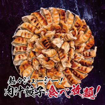 (H)【含3小时无限畅饮】名古屋交趾鸡试吃套餐（含饺子和鸡翅无限畅吃）【5,480日元 → 4,480日元】