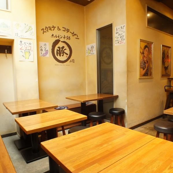 [2F] Banquet space that can be reserved for 15 to 18 people ♪ You can also rent it out for a small number of people depending on your budget.The floor can be reserved for [2F 15-18 people] [3F 17-24 people]!Please use it for welcome parties, farewell parties, banquets, launches, off-party meetings, etc.♪ (Kanda Izakaya Meat Yakiniku All-you-can-drink Welcome Party Farewell Party Private Women's (Akihabara Birthday Anniversary)