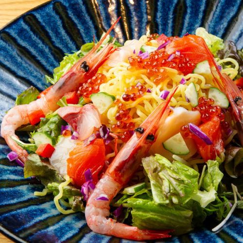 seafood ramen salad