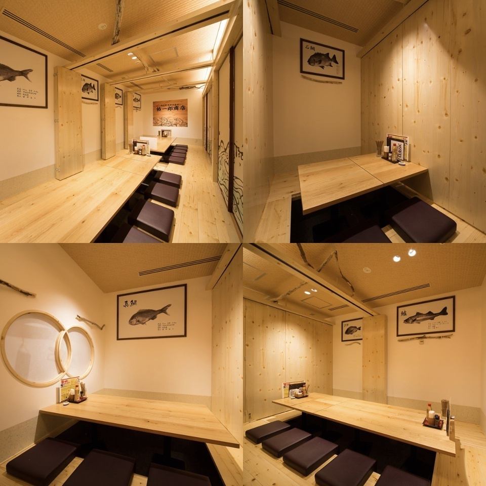 [3 people up to 20 people] Equipped with many private rooms with sunken kotatsu according to the number of people