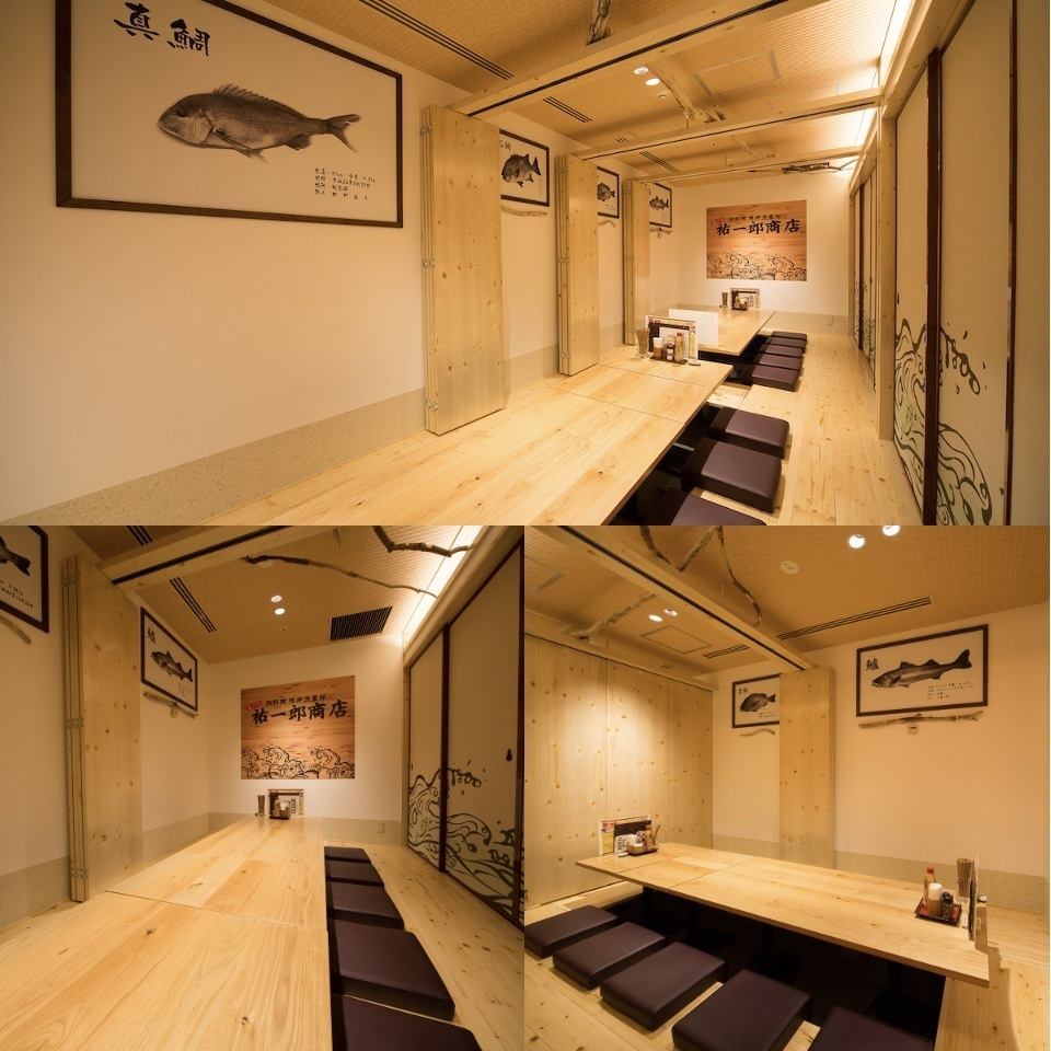 [Hori Kotatsu private room for up to 20 people] Free layout according to the number of people