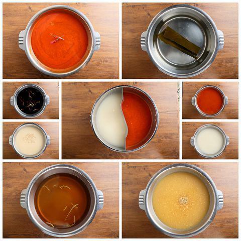 2 kinds of soup stock from 7 kinds ~ Kombu soup stock / Shiochanko soup stock / Red spicy soup stock / Sukidashi / Local chicken soy sauce soup stock etc. ~