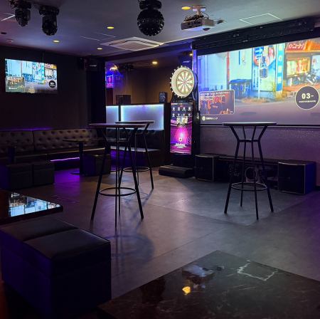 Half sofa table seating for up to 4 people