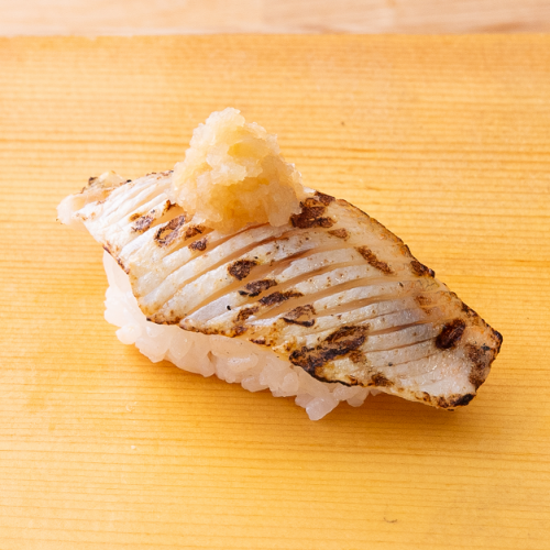 Grilled blackthroat seaperch / [Amakusa] medium fatty tuna / [Amakusa] grilled medium fatty tuna