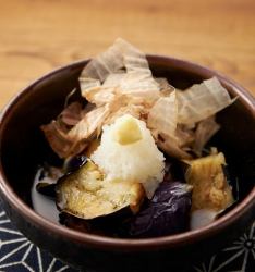 Deep-fried eggplant soaked