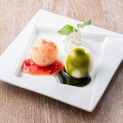 Mini Yukimi Daifuku ~Matcha & Strawberry~