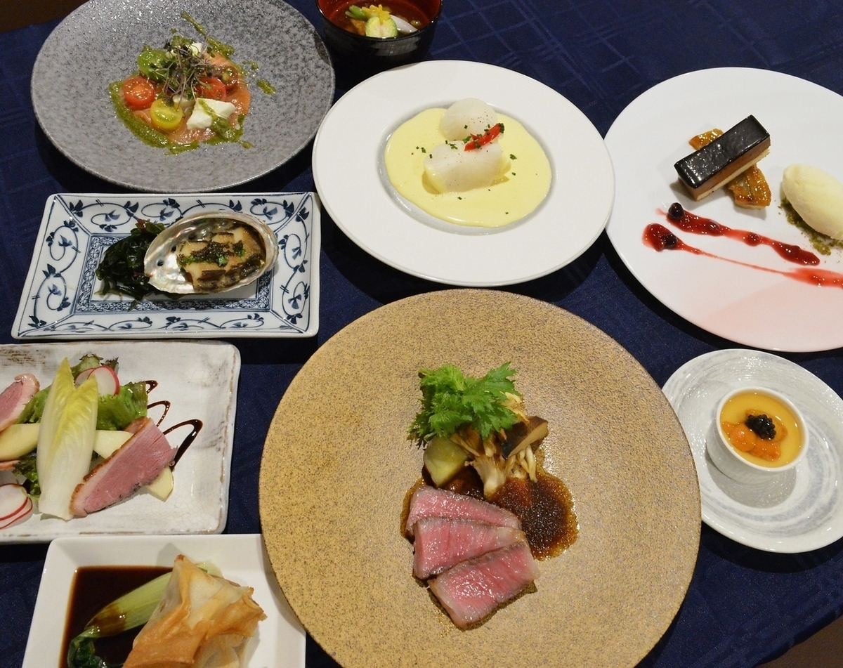 ≪京懐石フレンチコース≫YAMASAKIシェフの完全オリジナルコース 10品