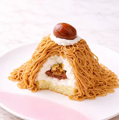 目の前で仕上げるモンブランと紅茶でカフェタイム◎
