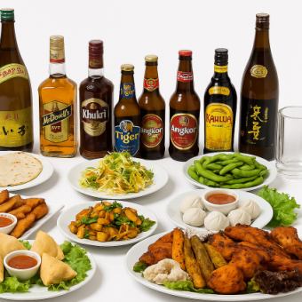 《インド満喫食べ飲み放題》B Course◆ネパールスペシャルモモ・タンドリーチキン等3850円(税込)