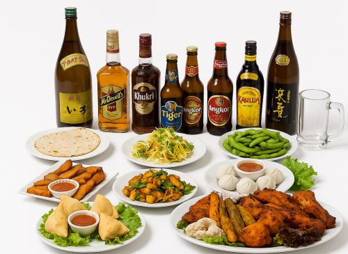 各種宴会などに最適です！種類の豊富なカレーやナンなどの食べ飲み放題のコースを各種ご用意しております。