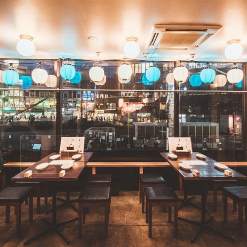 大人数もOKのお洒落な空間