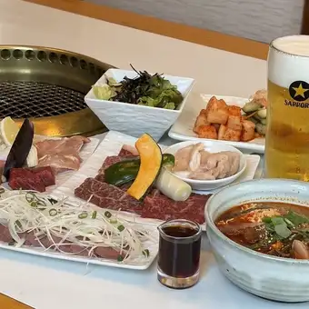 【120分飲み放題付き】宴会プラン 前菜５品焼肉10品お食事・デザート付6050円(税込)