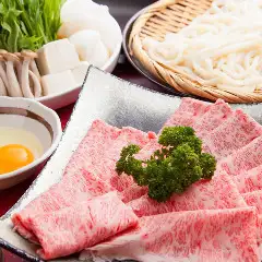 【黒毛和牛食べ放題】特上すき焼きコース5830円(税込)/アルコール飲み放題付+1320円(税込)~