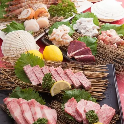 [90 minutes of all-you-can-drink included♪] "Top-quality Japanese Black Beef Yakiniku" course 6,600 yen (tax included)