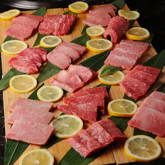 【特選 黒毛和牛焼肉食べ放題コース】〈A5〉特上ハラミ・特選サーロインなど/全65品8250円(税込)