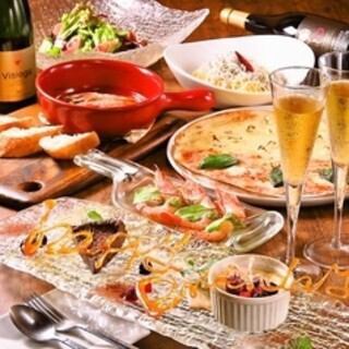 [All-you-can-drink included] ◆e'vita Premium Course 5000yen◆ 10 dishes & 2.5 hours all-you-can-drink