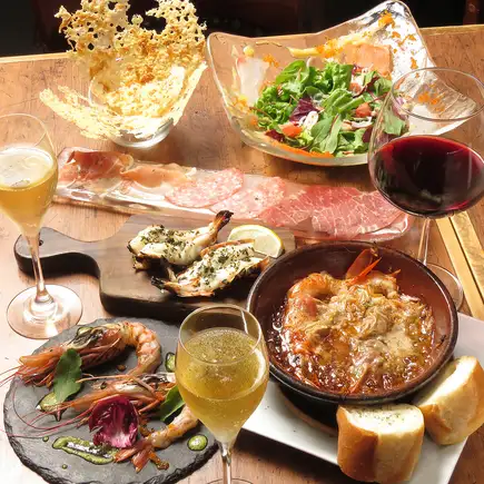 【料理のみ/e'vitaおすすめコース】限定で特注の超特大の赤エビを使用！名物堪能コースです☆