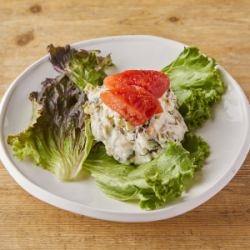 明太高菜ポテサラ