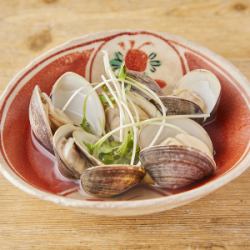 ハマグリの純米酒蒸し