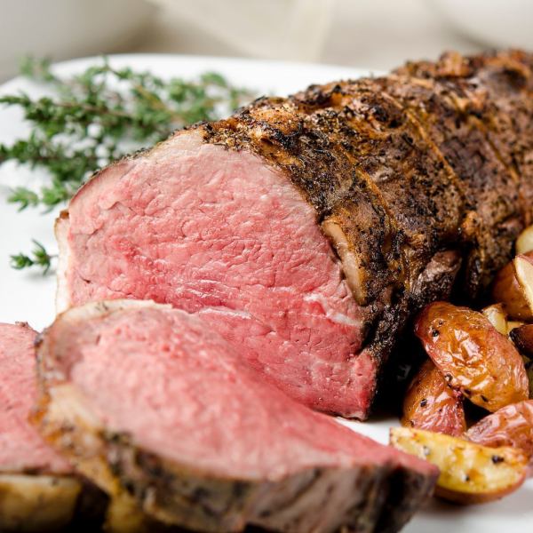 【2時間飲み放題付】自家製ローストビーフお手軽コース【4280円→3280円】