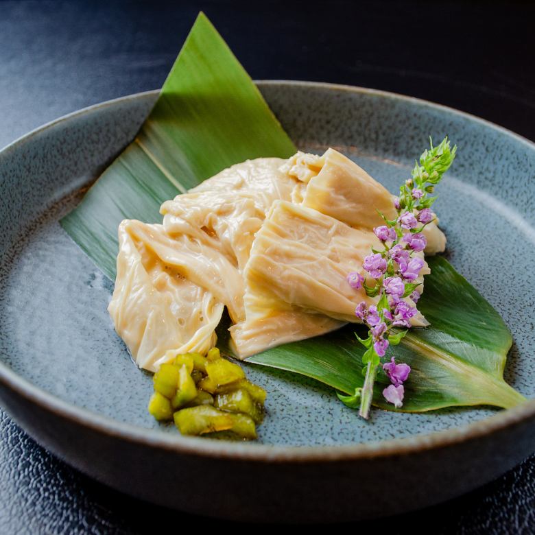 Raw yuba sashimi