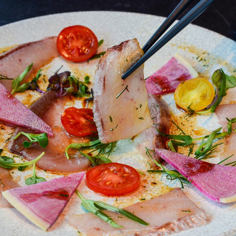 Fresh fish carpaccio