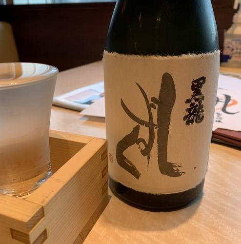 We also offer seasonal rare sake "Shizuku"