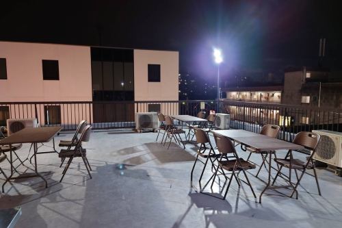 We also have a rooftop beer garden from June to September!