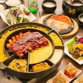 Packed with flavor! Geta Kalbi and Cheese Tung Kalbi with 3 hours of all-you-can-drink + 11 dishes 6,600 yen ⇒ 5,500 yen