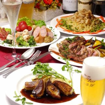 [Most popular★course] Banquet course with all-you-can-drink foie gras <9 dishes + all-you-can-drink 120 minutes 5,000 yen♪>