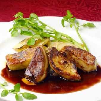 [Lunch only] Sauteed foie gras full course 3,500 yen☆