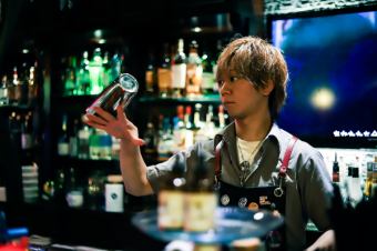 At the counter, you can see the bartender making sake, and if you're lucky, you might be able to see the performance!
