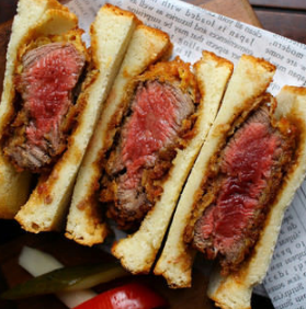 Specialty! Lump beef fillet cutlet sandwich