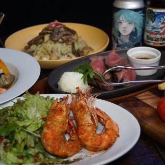 A satisfying standard course♪ Includes teppan beef steak, 2 hours of all-you-can-drink beer (30 types), etc.