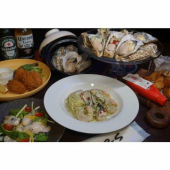 An all-you-can-eat oyster course that lets you enjoy oysters to the fullest♪