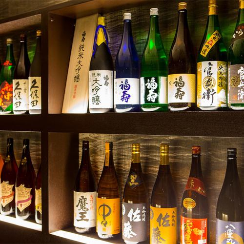 こだわりの地酒、日本酒・焼酎を取り揃えております。