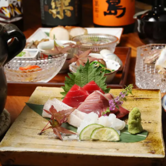 旬の鮮魚を使ったコース