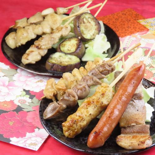 1本170円~本格派の焼き鳥